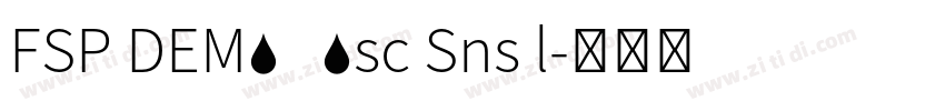 FSP DEMO   Bsc Sns l字体转换